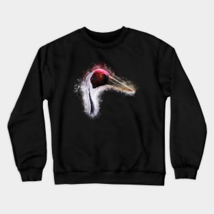 White-Naped Crane Crewneck Sweatshirt